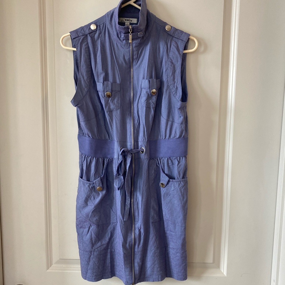 Entry AdjustableDrawstring Utility sleevless dress